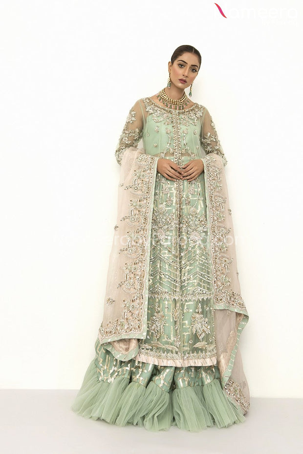 Bridal Lehenga in Aqua