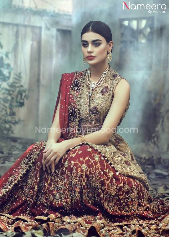 Bridal Lehenga in Red Pakistani Wedding Wear
