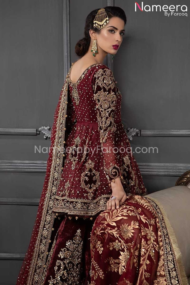 Bridal Lehenga in Velvet