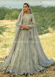 Bridal Lehenga with Angrakha Dress Pakistani
