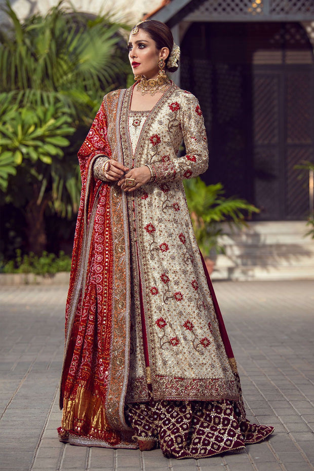 Bridal Luxury Lehnga Outfit in Ivory Color