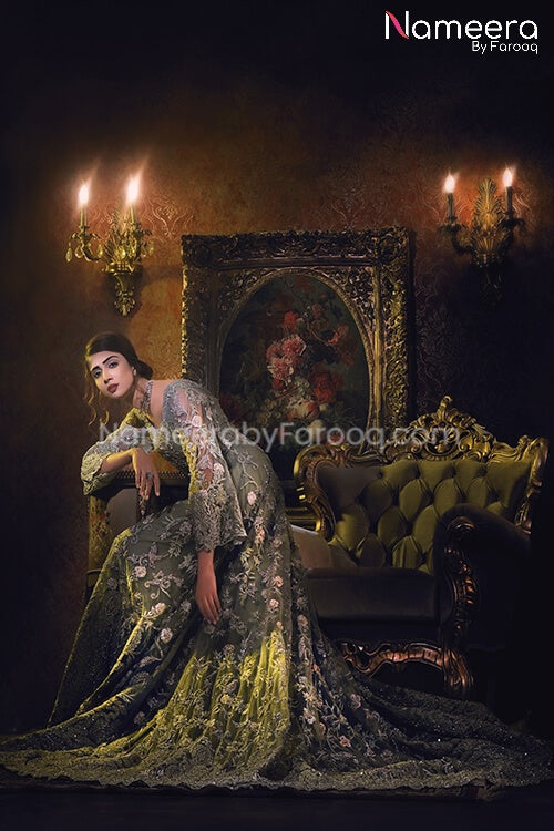 Bridal Maxi Dress Pakistani