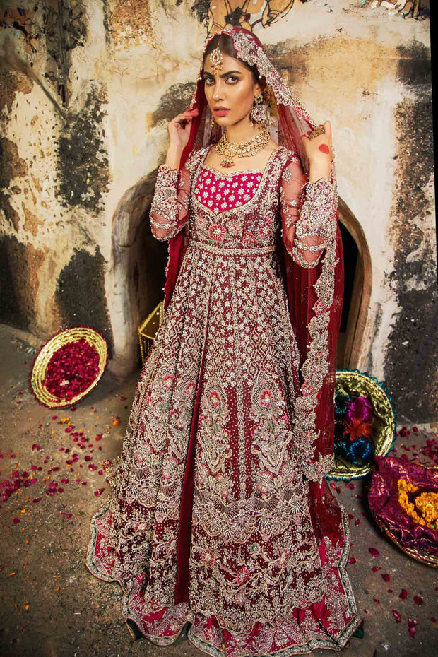 pink maxi dress pakistani Pink umbrella dress