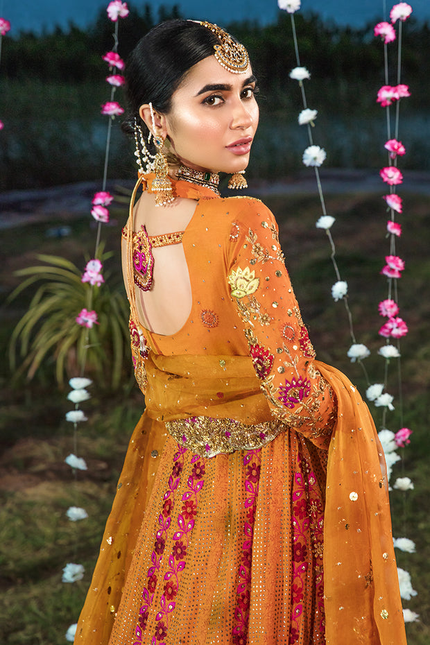 orange mehndi dress Presenting our fourth look