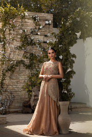 Bridal Open Shirt with Panelled Lehnga Complete Look