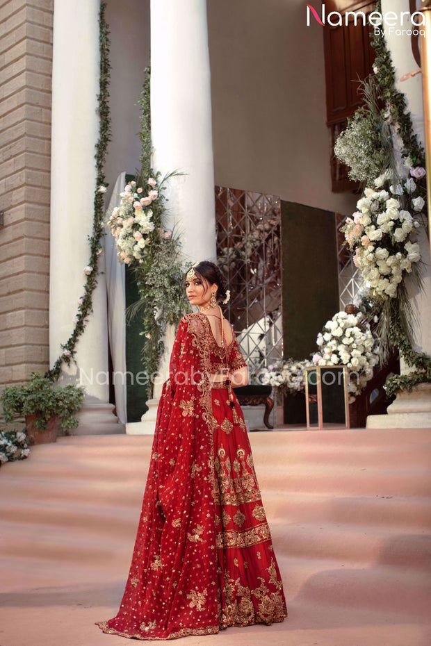 Bridal Red Dress Pakistani