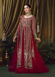 Bridal Ruffled Net Lehenga for Pakistani Wedding Dress