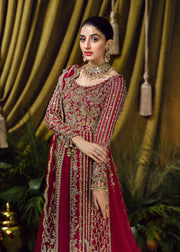 Bridal Ruffled Net Lehenga for Pakistani Wedding Dresses 2023