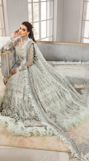 Bridal Silver Lehenga Choli 