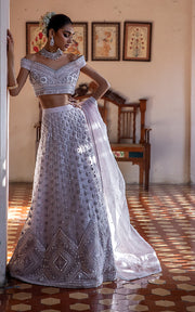 Bridal Tea Pink Lehenga for Wedding