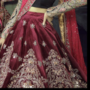 Bridal Wear Velvet Dulhan Lehenga Choli for Wedding Wear 2022