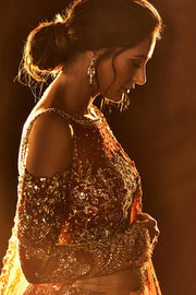 Bridal Wedding Dress in Lehenga Choli Style