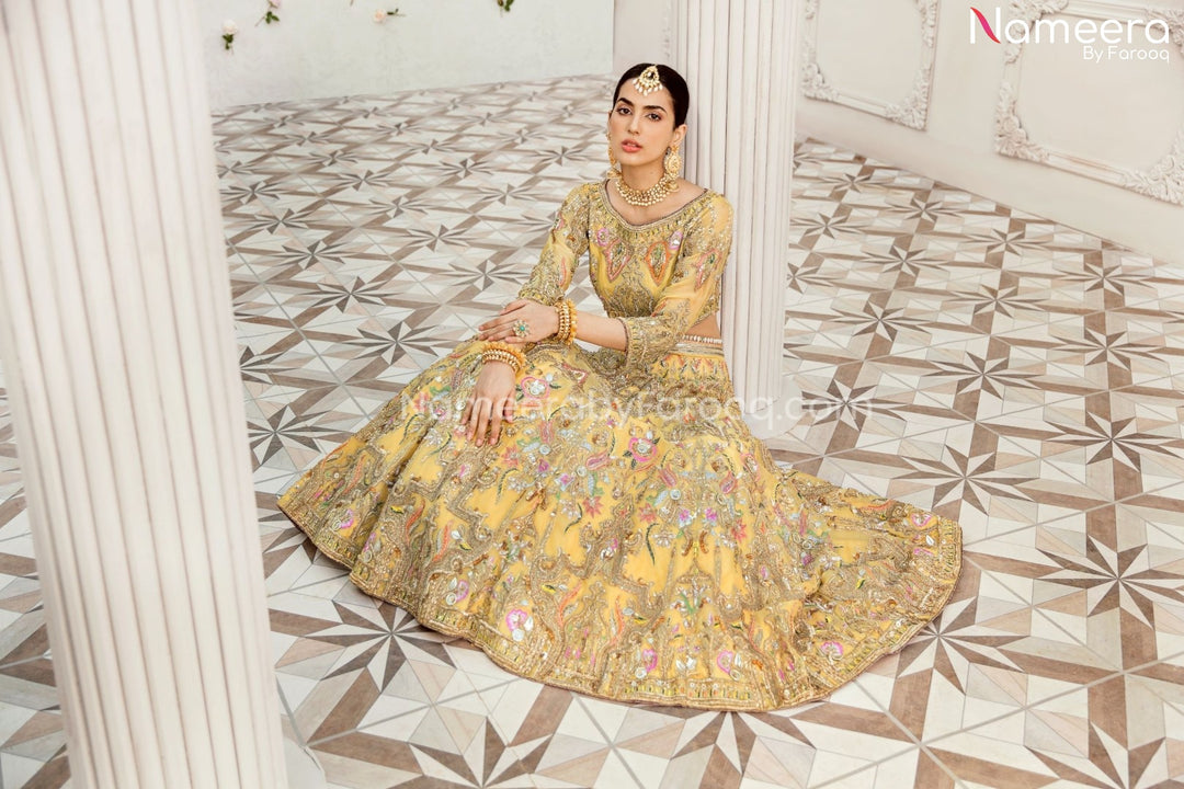 Bridal Yellow Lehenga
