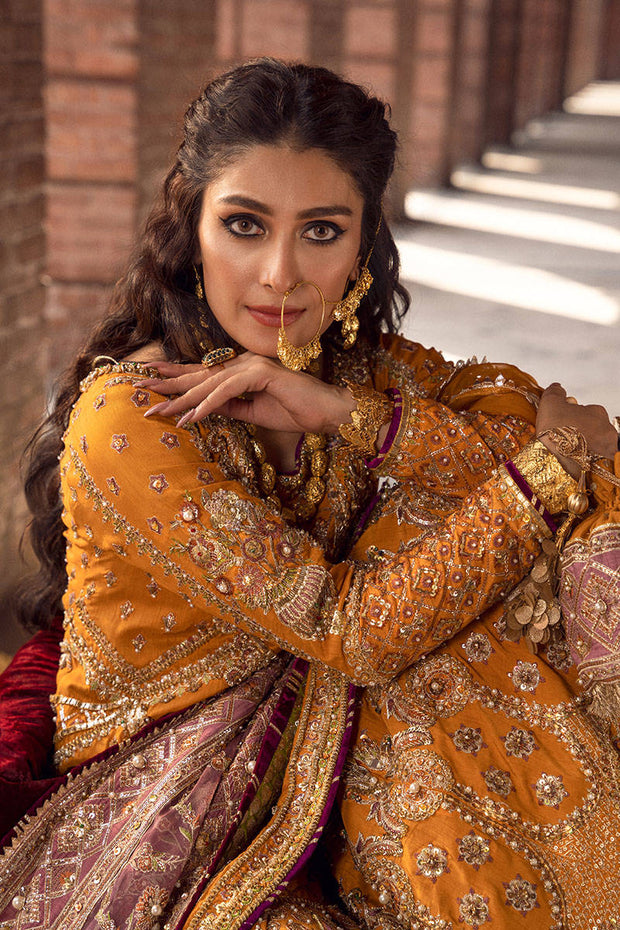 Bridal Yellow Lehenga Sharara Pakistani Wedding 