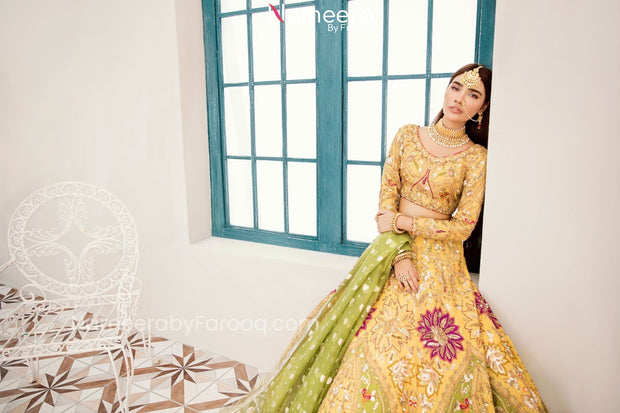 Bridal Yellow Lehenga