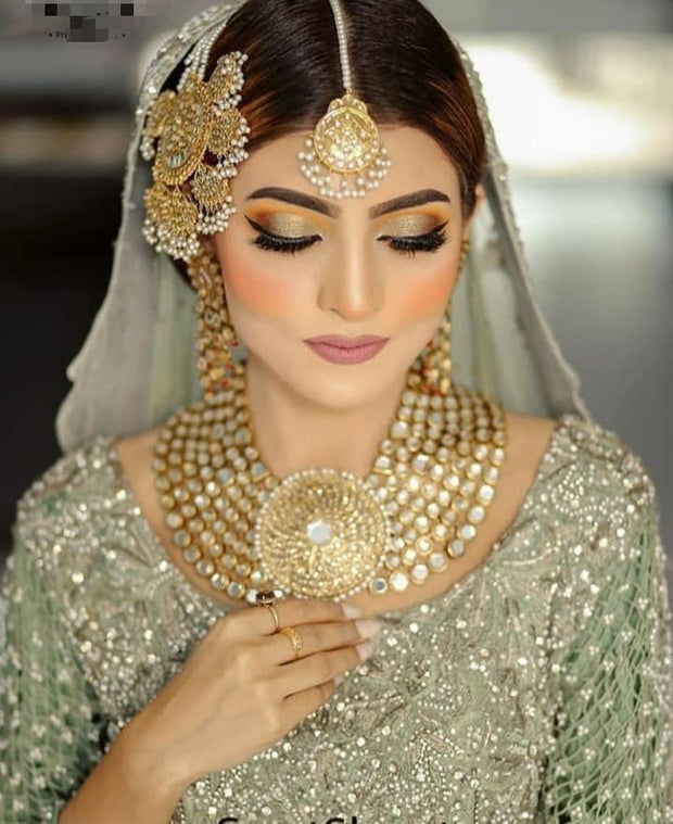 Bridal Gold Kundan Heavy Necklace
