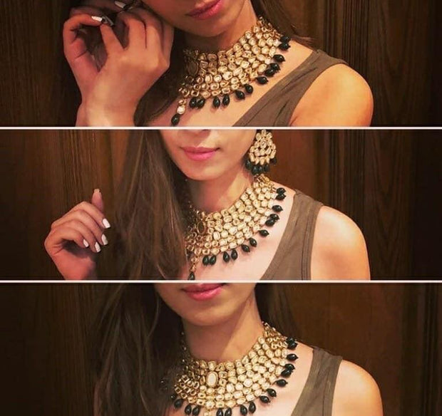 Bridal Kundan Choker Set Clear View