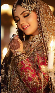 Bridal Kundan Rani Haar and Necklace Set Side Look