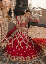 Latest Traditional Red Bridal Lehenga 2019