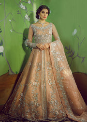 Beautiful Heavy Bridal Maxi in Soft Peach