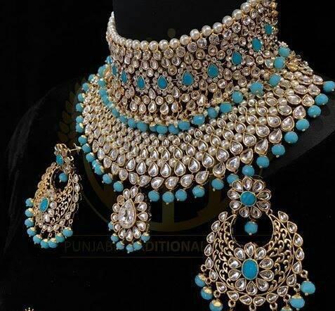 Latest Bridal Silver Jewellery in Elegant Stones Design