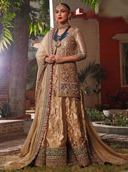 Bridal Wear Pakistani in Gold Color