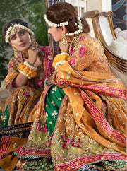 Kalidaar Multi Colour Bridal Lehenga 3