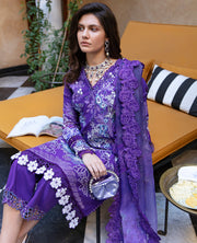 Buy Classical Heavily Embellished Violet Pakistani Kameez Salwar Suit