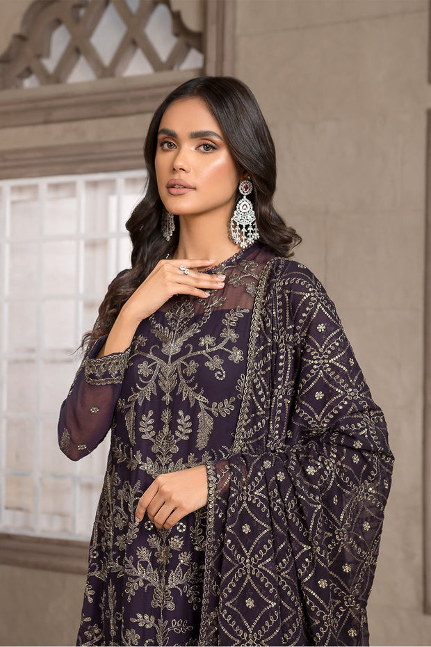 Buy Embroidered Black Pakistani Kameez and Trouser Party Wear