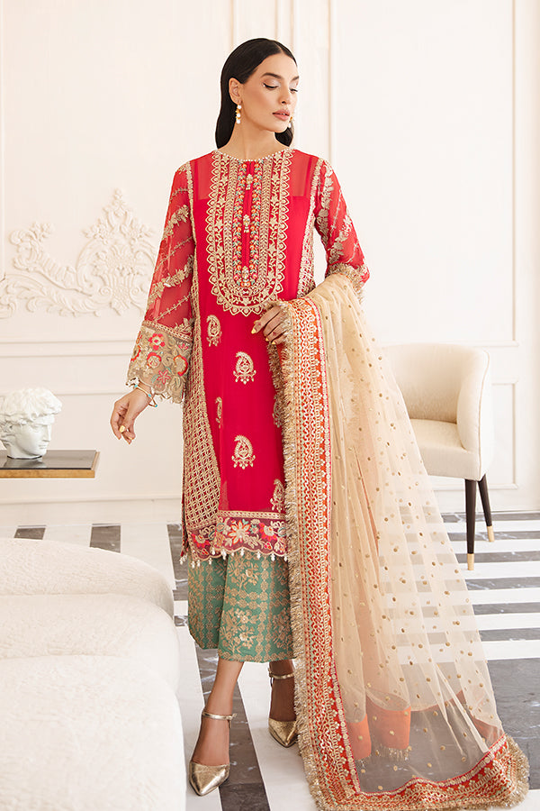 Buy Hand Embellished Pakistani Kameez Salwar Suit in Shocking Pink Color