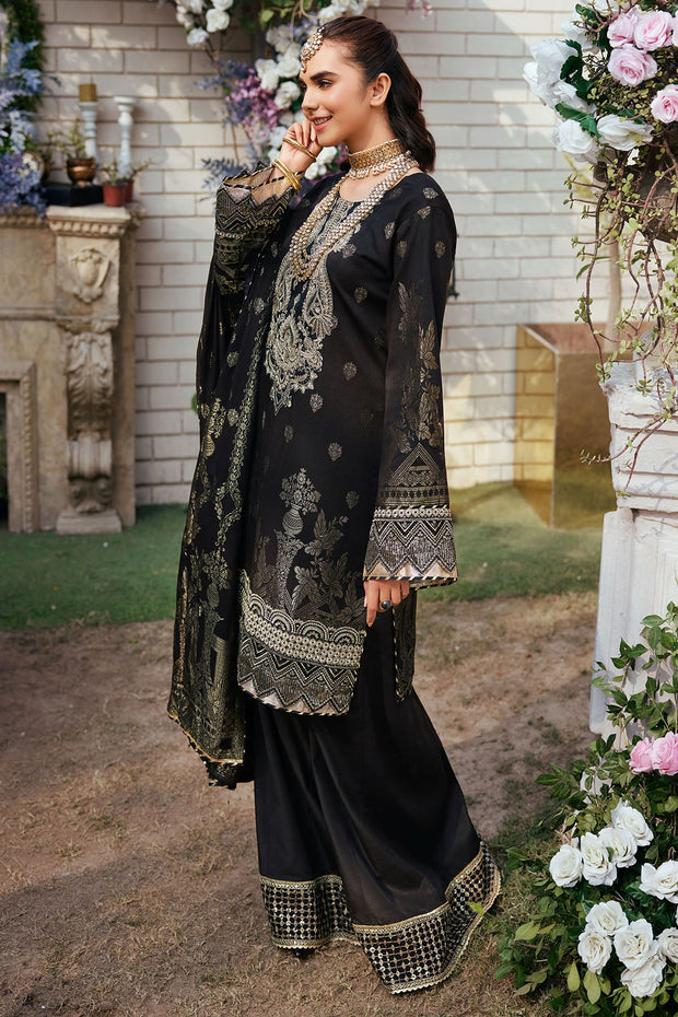 Buy Jet Black Embroidered Kameez Trousers Pakistani Eid Dress 2023