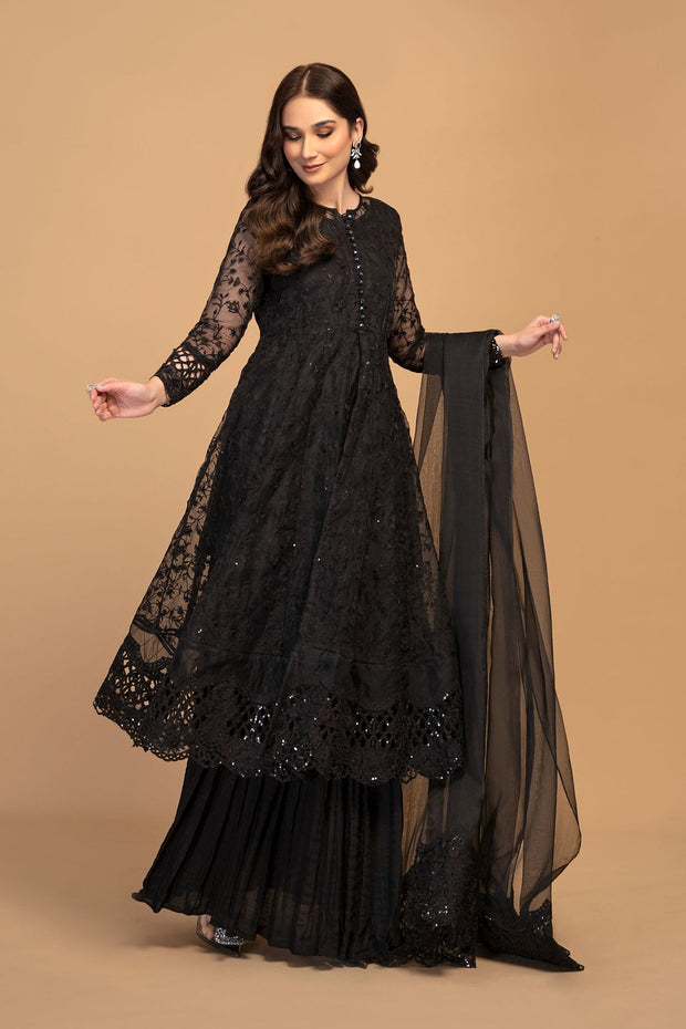 Buy Maria B Black Embroidered Cotton Kameez Salwar Party Dress