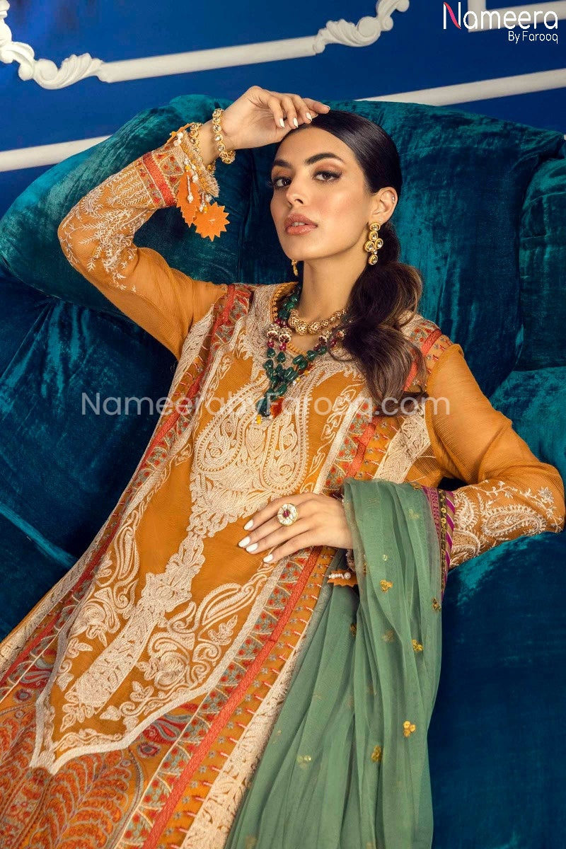 Pakistani Chiffon Dress