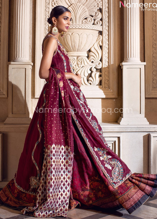 Pakistani Embellished Bridal Dress Online 2021 SIDE Look