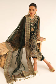Buy Pakistani Embroidered Long Kameez With Capri and Dupatta