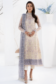 Buy Pakistani Embroidered Pearl White Kameez Capri Wedding Wear