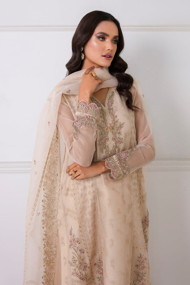 Buy Pakistani Pink Party Dress In Long Kameez and Capri 2023