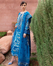 Buy Sky Blue Heavily Embellished Pakistani Kameez Salwar Suit with Dupatta