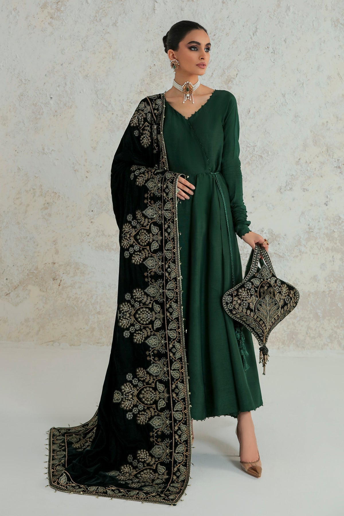 frock with shawl