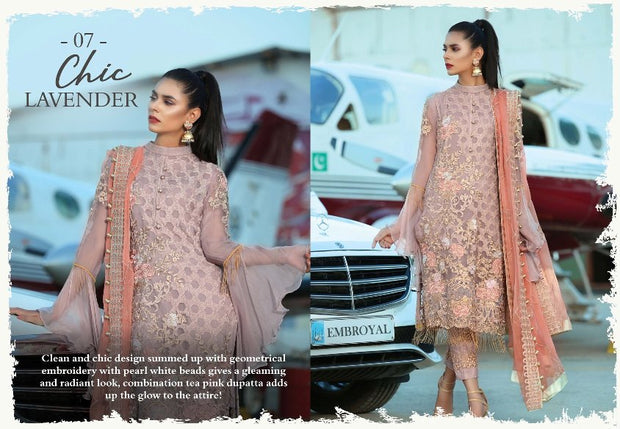 Elegant Eid Dress in Soft lavender 3