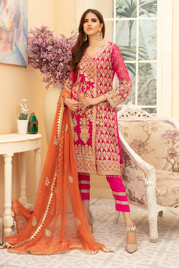 Chiffon Agnrakha Style Party Wear
