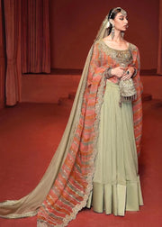 Chiffon Lehenga Choli Dupatta Bridal Dress Pakistani