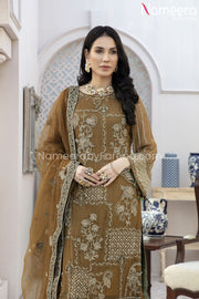 Chiffon Party Dress for Wedding with Embroidery  