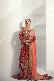 Classic Bridal Red Lehnga with Embroidery 
