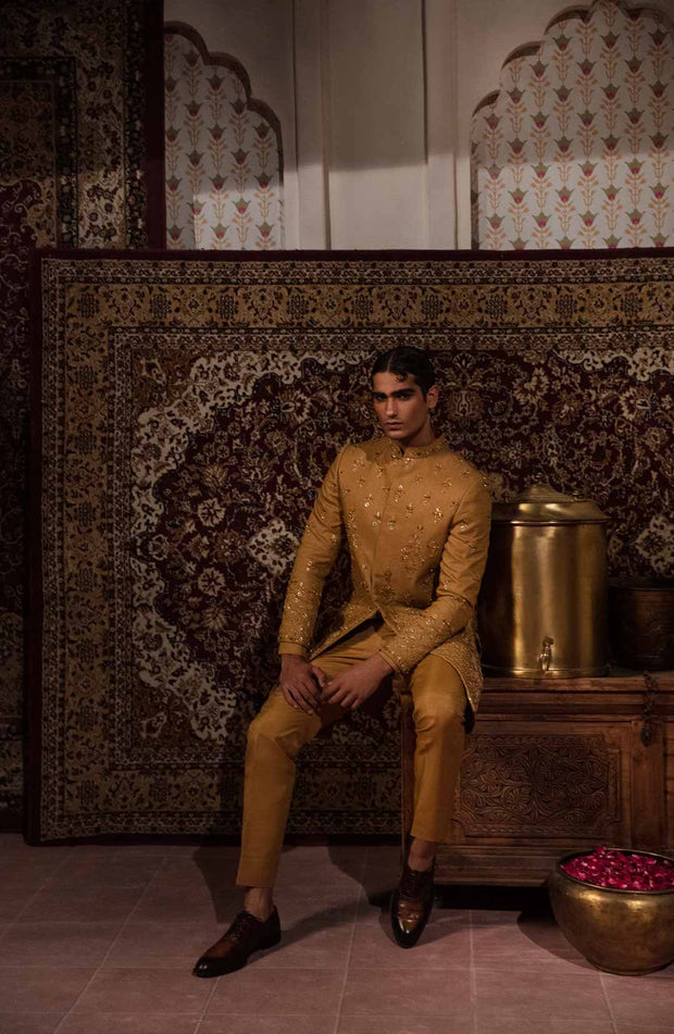 Classic Pakistani Men Sherwani and Trouser Groom Dress Online