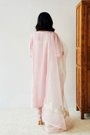 Classic Powder Pink Embroidered Salwar Kameez with Dupatta Suit