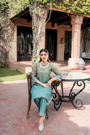 Classic Tilla Embroidered Salwar Kameez Pakistani Eid Dress