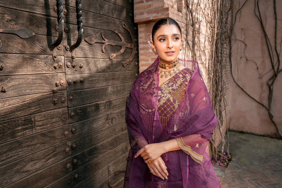 Classy Pakistani Peplum Frock and Trouser Dress for Eid Day