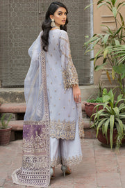 Cloudy Grey hand Embellished kameez Trousers Pakistani Party Dress 2023