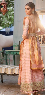 Cotton net gown Pakistani style for women 1